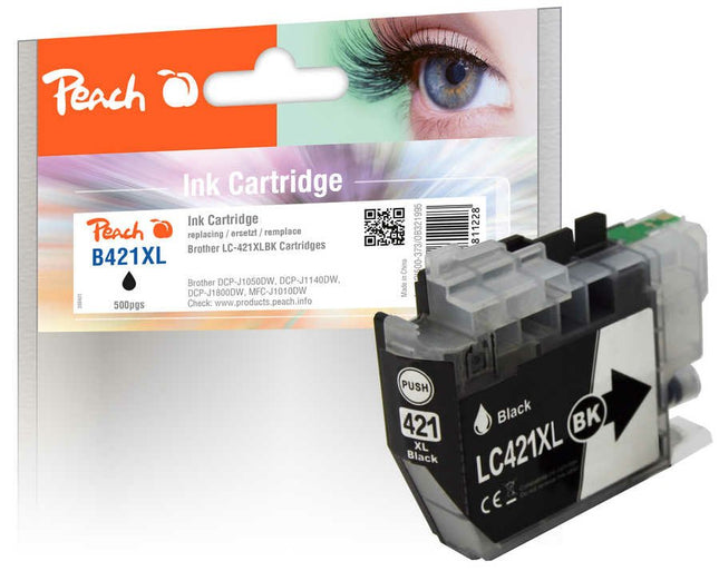 Tinta Peach Brother Lc-421xl Negro Compatible