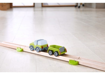 Haba Kullerbü - Vehículo Todoterreno Con Remolque, Vehículo De Juguete Antracita/Blanco 1306687001