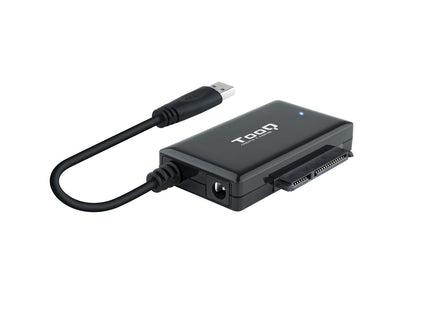 Tooq Adaptador Usb 3.0 Usb-A A Sata Para Discos Duros De 2.5? Y 3.5? Con Alimentador - Negro