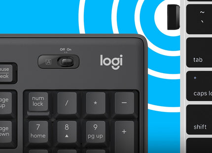 Teclado Ingles + Ratón Logitech Mk295 Usb Qwerty Internacional Ee.Uu. Grafito