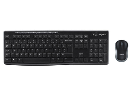 Teclado Belga Logitech Wireless Combo Mk270 Ratón Incluido Usb Azerty Negro