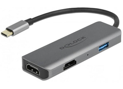 Delock Adaptador Usb Type-C Dual Hdmi Con 4k 60 Hz Y Puerto Usb