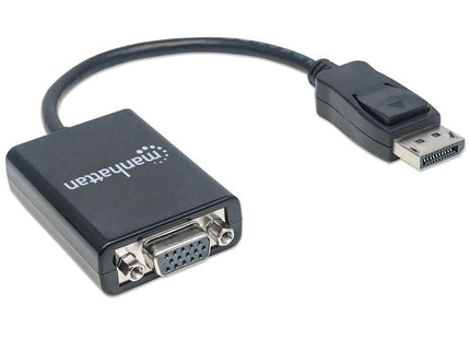 EAN 0766623151962 - Manhattan 151962 adaptador de cable de vídeo 0,15 m DisplayPort VGA (D-Sub) Negro imagen 2