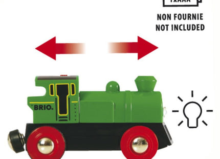 Brio World World Speedy Locomotora De Batería Verde, Vehículo De Juguete Verde 33595