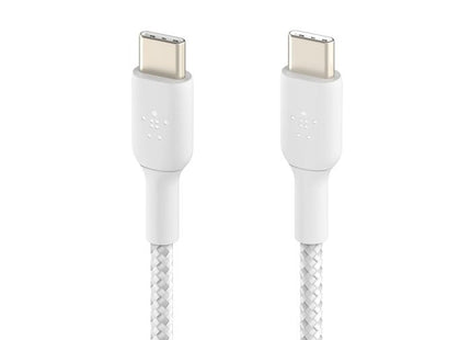 Belkin Geflochtenes Usb-C   Usb-C-Cable 0,15m, Weiss