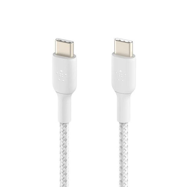 Belkin Geflochtenes Usb-C   Usb-C-Cable 0,15m, Weiss