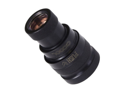 Alphacool Icicle Acoplamiento De Liberación Rápida G1/4 Ig - Negro Profundo (Negro Mate))