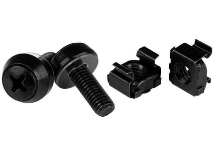 Startech 50 Tornillos Y Tuercas Jaula M6 Negro