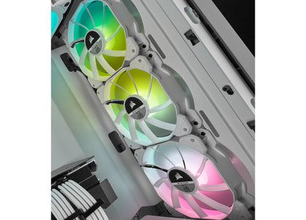 EAN 0840006637776 - Corsair SP120 RGB ELITE Carcasa del ordenador Ventilador 12 cm Blanco 3 pieza(s) imagen 4