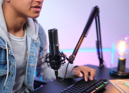 Brazo Ajustable Trust Gxt 253 Emita Arm Para Microfonos Con Adaptador 5/8  Cable 290cm Usb  22563