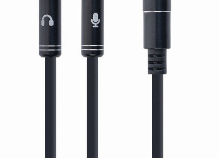 EAN 8716309100526 - Gembird !Adapter audio stereo 3.5mm mini Jack/4PIN/ cable de audio 0,2 m 3,5mm 2 x 3.5mm Negro imagen 1