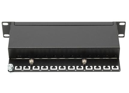 Patch Panel Digitus Cat5e 12port 1u Blindado, Negro, 10 ''