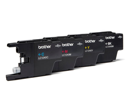 Tinta Original Brother Lc1240 Negro, Amarillo, Cian, Magenta