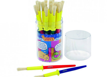 Jovi School Pinceles Escolares Medianos Pelo Cerda Bote De 20