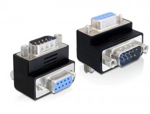 Delock Adaptador Sub-D 9 Pin Macho > Hembra 270° Angular