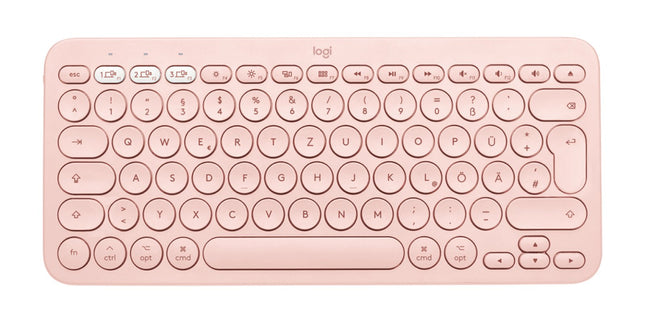 Teclado Español Logitech K380 For Mac Multi-Device Bluetooth Keyboard Qwerty Rosa