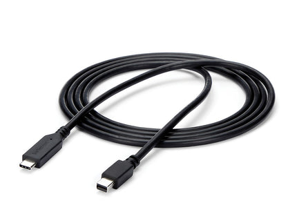 Startech.Com Cable Adaptador De 1,8m Usb-C A Mini Displayport 4k 60hz - Negro - Cable Usb Tipo C A Mdp - Cable De Vídeo Usbc, 1,8 M, Usb C, Mini Displayport, Macho, Macho, Derecho