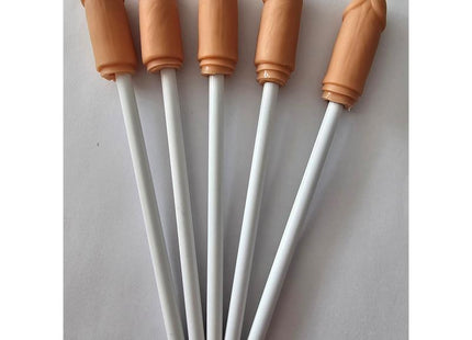 Diablo Picante - 5 Lapices Con Punta De Pene Natural