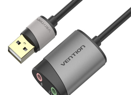 Tarjeta De Sonido Vention Cdkhb Usb Macho 2xjack 3.5 Hembra