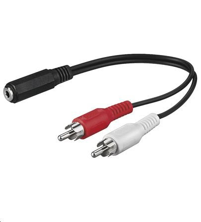 Microconnect Adaptador 3.5mm Hembra A 2xrca 0.2m