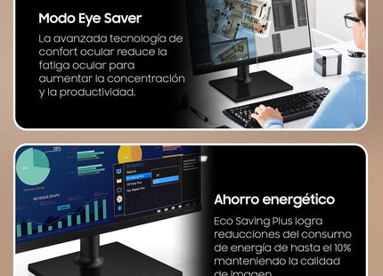 EAN 8806095803043 - Samsung S27D304GAU pantalla para PC 68,6 cm (27") 1920 x 1080 Pixeles Full HD LED Negro imagen 3