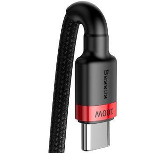 Baseus Cafule Pd2.0 100w Flash Charging Type-C To Type-C Cable [20v 5a]2m Red+Black