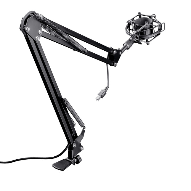 Brazo Ajustable Trust Gxt 253 Emita Arm Para Microfonos Con Adaptador 5/8  Cable 290cm Usb  22563