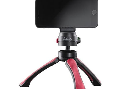 Mantona 21408 Tripode Smartphone/Cámara Digital 3 Pata(S) Negro, Rojo