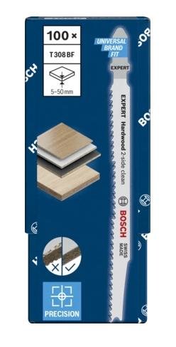 Hoja De Sierra De Calar Bosch Expert T 308 Bf 'Limpieza De 2 Caras Para Madera Dura'
