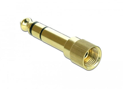 Delock Adaptador Conector 6,35 Mm A Conector 3,5 Mm 3 Pines