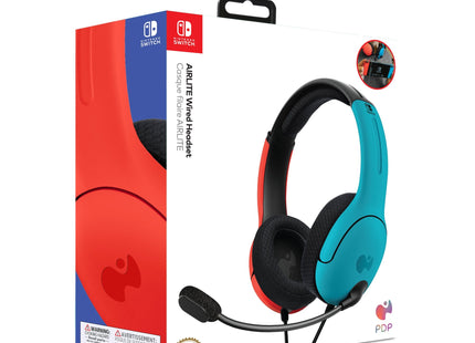 Pdp Lvl40 Auriculares Diadema Negro, Azul, Rojo [De-Version] Nintendo Switch