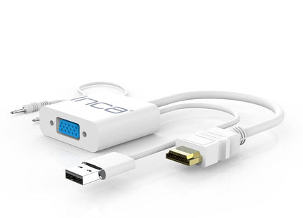 Inca Ivth-01 Adaptador Convertidor Vga A Hdmi Usb Audio Macho-Hembra Hdmi