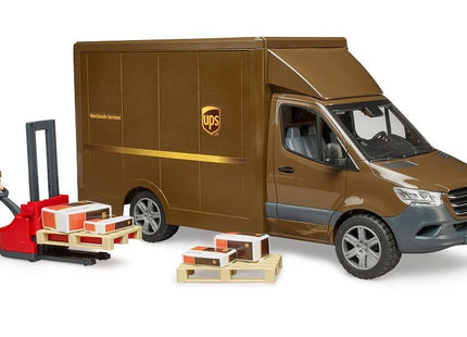 Camion Ups Bruder Mb Sprinter Con Conductor Y Accesorios, 02678