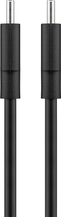 Cable De  2,00m Usb 2.0 480mbps Pd15w Usb-C Macho A Usb-C Macho Negro  Datos Y Carga
