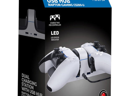 Raptor - Base De Carga Dual Para Controladores Ps5 / Ps4