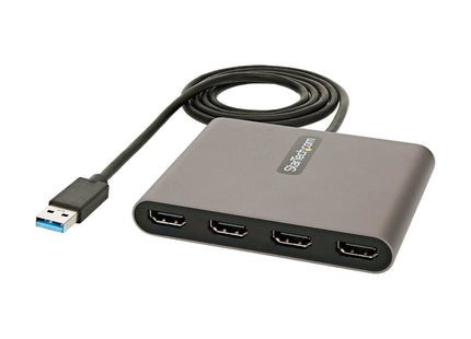 EAN 0065030888721 - StarTech.com USB32HD4 Adaptador gráfico USB 1920 x 1080 Pixeles Gris imagen 1