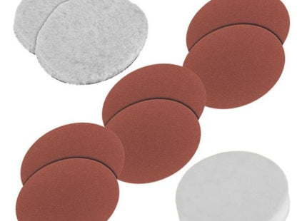 Einhell Cubierta De Pulido/Juego De Muelas Abrasivas, Para Cc-Po 1100/ 1/ 2 E, Agente Abrasivo/Pulido (180 Mm, 6 Partes) 2093233