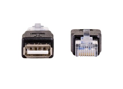 Akyga Ak-Ad-27 Adaptador De Cable Rj45 Usb 2.0 Type A Negro  (Usb 2.0 F - Rj45 M