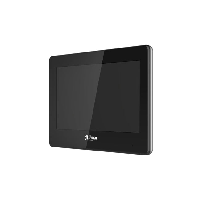 Dahua Vth5422hb Monitor Interior 7" De Superficie Para Videoportero Ip De 2-Hilos Pantalla Táctil Poe Sd 6e 1s Alarma Negro