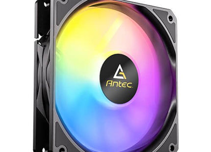 Kit 3 Ventiladores Pc  Auxiliar P12 A-Rgb Negro Antec Pack De 3/ Argb Pwm 120mm/ Anti-Vibration