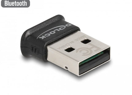 Delock Adaptador Usb Bluetooth 5.0 Clase 1 En Diseño Micro 100 Metros