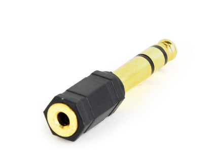 Gembird A-6.35m-3.5f Adaptador De Audio Jack 6,35 Mm A 3,5 Mm, Negro