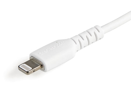 Startech.Com Cable Resistente Usb-A A Lightning De 15 Cm Blanco - Cable De Sincronización Y Carga Usb Tipo A A Lightning Con Fibra De Aramida Resistente - Certificado Mfi De Apple - Para Ipad/Iphone 12