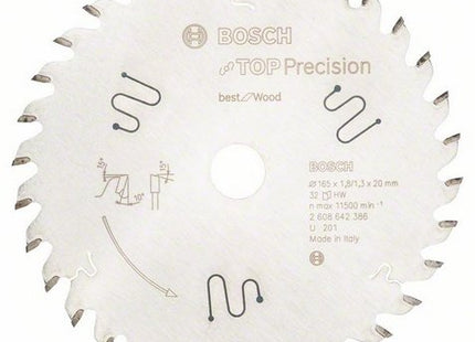 Bosch Circ. Hoja De Sierra Bs Wo H 165x20-32