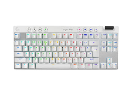 Teclado Ingles Logitech G Pro X Tkl Lightspeed Tactile Blanco