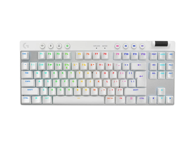 Teclado Ingles Logitech G Pro X Tkl Lightspeed Tactile Blanco