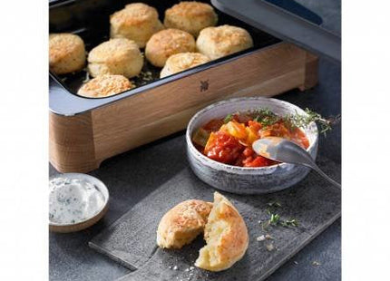 Wmf Fusiontec Rectangular Cerámico, Acero, Madera Cazuela Para Hornear