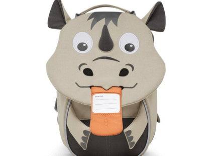 Mochila  Affenzahn Pequeño Amigo Rinoceronte, (Beige/Gris)Afz-Fas-001-047