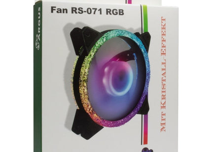 Ventilador Inter-Tech 120 * 120 * 25 Argus Rs-071 Rgb, Kristall-Effek Retail