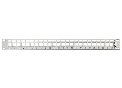 Delock Keystone 19" Patchpanel 24 Port Gris